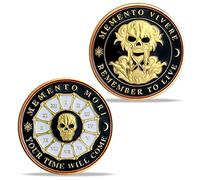 Memento Mori Pièce de monnaie en forme de tête de mort Recherche Crâne AA - Confirmation NA AA Chips et médailles - Célébrez la vie dans la pureté Narcotiques Alcotiques Cadeaux anonymes pour hommes