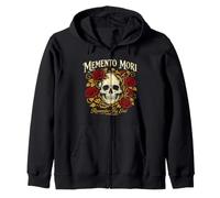 Memento Mori Rappel Gothique crâne Roses philosophie stoïque Sweat à Capuche