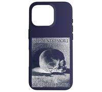 Memento Mori Remember Death Skull Vue latérale Coque pour iPhone 16 Pro