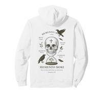 Memento Mori Sablier Squelette Cycle de Vie Sweat à Capuche