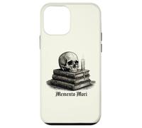 Memento Mori Skull Books Dark Academia Gothic Philosophical Coque pour iPhone 12 Mini