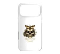 Memento Mori Skull Latin Stoïcien Dark Academia Art Coque pour iPhone 17 Pro Max