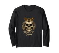 Memento Mori Skull Latin Stoïcien Dark Academia Art Manche Longue