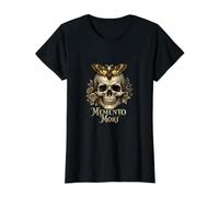 Memento Mori Skull Latin Stoïcien Dark Academia Art T-Shirt Graphique avec Valeur