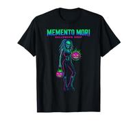 Memento Mori Squelette Gothique Cyberpunk Halloween Esthétique T-Shirt