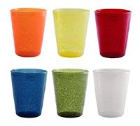 Memento Synth Lot de 6 verres à eau en plastique résistant aux chocs 330 cc - Énergie