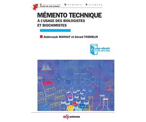 Mémento technique à l'usage des biologistes et biochimistes