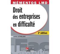 Mémentos lmd - droit des entreprises en difficulté - 3ème édition