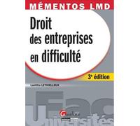 Mémentos lmd - droit des entreprises en difficulté - 3ème édition - Laëtitia Lethielleux - Gualino Eds - broché - Scolaire / Universitaire