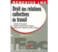 Mémentos lmd - droit des relations collectives du travail