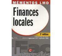 Mémentos lmd - finances locales - 3ème édition - Mouzet p. - Gualino Eds - broché - Etude