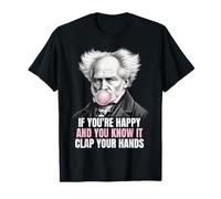Mèmes de philosophie Pessimiste drôles de Schopenhauer T-Shirt