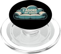 Mèmes Paresseux drôles J'adore Mon canapé Citations drôles et paresseuses PopSockets PopGrip pour MagSafe