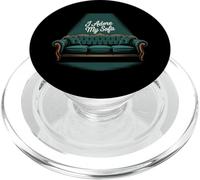 Memes Paresseux drôles J'adore Mon canapé Citations drôles et paresseuses PopSockets PopGrip pour MagSafe