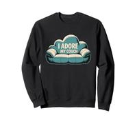 Mèmes Paresseux drôles J'adore Mon canapé Citations drôles et paresseuses Sweatshirt