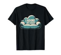 Mèmes Paresseux drôles J'adore Mon canapé Citations drôles et paresseuses T-Shirt