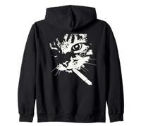 Mèmes pour Chats Fumeurs, Chaton de Rue Gangster Sweat à Capuche