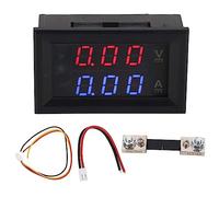 Mémètre de courant de tension, Voltmètre numérique Volt, détecteur AMP de testeur, moniteur d'ampérage LED Gaugess DC0-100V (10A) (50A avec un diverteur) (100A avec un divertisseur)
