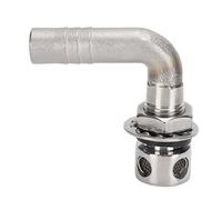 MEMEWOCA Fuel Vent 90°, Marine Fuel Vent, 316 Stainless Steel Gas Tank Vent with Mirror Polish and M16 Thread, 4 Holes Yacht Hardware Fitting with 15mm Outlet Pipe for Boats Fishing Vessels