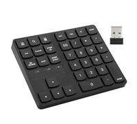 MEMEWOCA Mini pavé numérique 35 Touches, pavé numérique sans Fil 2,4 G, Clavier Portable Ultra Fin avec Voyant Lumineux, Plug and Play pour système/Android/OS X, Fournitures informatiques