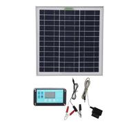 MEMEWOCA Panneau Solaire MPPT 50 W en Silicium monocristallin, Chargeur de Batterie Solaire avec contrôleur étanche et Chargeur de Voiture OBD pour véhicules 12 V, kit Complet de Charge Sol