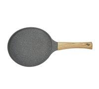 MEMEWOCA Poêle antiadhésive, poêle à fond plat pour une cuisson uniforme, poêle à omelette en alliage d'aluminium avec manche détachable pour préparer des crêpes, steaks, bacon et œufs ; po (20 cm)