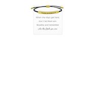 MEMFALL Bracelet de motivation pour femme avec message gravé « Remember Who The You Are », ADJUSTABLE, Alliage, Pas de gemme