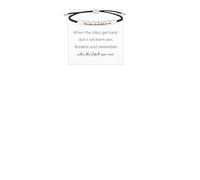 MEMFALL Bracelet de motivation pour femme avec message gravé « Remember Who The You Are », ADJUSTABLE, Alliage, Pas de gemme