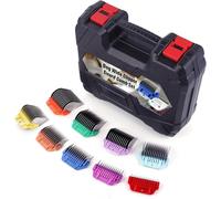 MEMIRY Lot de 9 peignes larges en acier inoxydable pour tondeuse série A5 | Peignes à clipser, compatibles uniquement avec les lames larges de 10 W/15 W/30 W