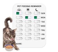 Mémo Alimentation Chat Autocollant Aimant Rappel Routine Nourrissage As-tu