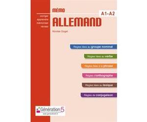 Mémo allemand A1-A2 (collège) Nicolas Goget (Auteur)