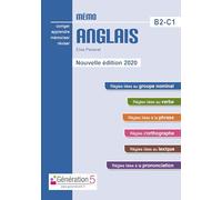 Mémo anglais B2-C1 (Classes prépas/Ens. Supérieur) Edition 2020 - Elise Peizerat - Generation 5 Eds - broché - Scolaire / Universitaire