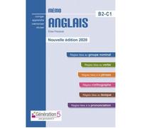 Mémo anglais - Édition 2020 - Niveau B2-C1 - Apprentissage efficace - Ressources pédagogiques - Révision rapide