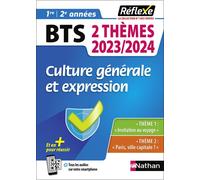 Mémo BTS Culture générale et expression - 2 thèmes - 2023/2024 - N° 98 - David Martin - Nathan - broché - Scolaire / Universitaire