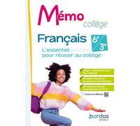 Mémo Collège - Français - 2023 - Cahier - élève - Joëlle Paul - Bordas - broché - Scolaire / Universitaire
