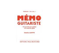 Memo du guitariste - H. Lafitte C - Paul Beuscher - broché - Partition