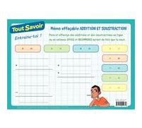 Mémo effaçable Addition et soustraction