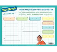 Collectif – Mémo effaçable Addition et soustraction – CP–CE1–CE2 – Hatier