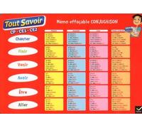 Memo Effaçable Conjugaison Cp-Ce1-Ce2