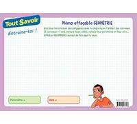 Mémo effaçable Géométrie