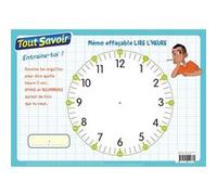 Mémo effaçable Lire l'heure Collectif (Auteur)