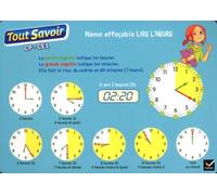Memo Effaçable Lire L'heure Cp-Ce1