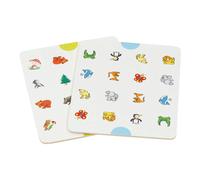 Mémo en bois Goki jouant des animaux et des symboles, 20dlg.