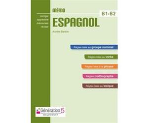 Mémo espagnol B1-B2 (lycée) Aurélie Bartolo (Auteur)