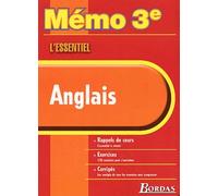 MEMO ESSENTIEL ANGLAIS 3E (Ancienne Edition)