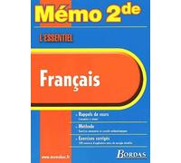 MEMO ESSENTIEL FRANCAIS 2NDE (Ancienne Edition)