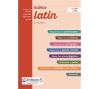 Mémo latin (collège-lycée) Collège-lycée - Jérémy Stanic - Generation 5 Eds - broché - Scolaire / Universitaire