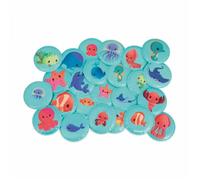 Janod – Jeu de Mémo Mes Bébés Animaux J04723 – 24 pièces flottantes pour le bain, dès 24 mois