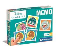 Clementoni Jeu Mémo Pocket Disney Classics 48 tuiles 18308 - 4-6 ans - Fabriqué en Italie