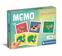 Clementoni Jouet éducatif Memo Pocket Farm Animals 48 tuiles pour enfants 3-5 ans Fabriqué en Italie